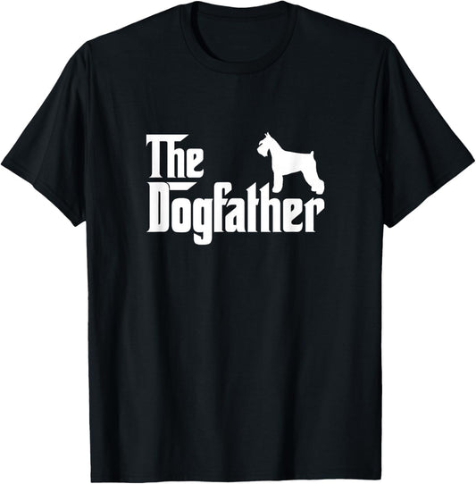 Miniature Schnauzer Lover Gift DogFather T-Shirt - T-Shirt | Black