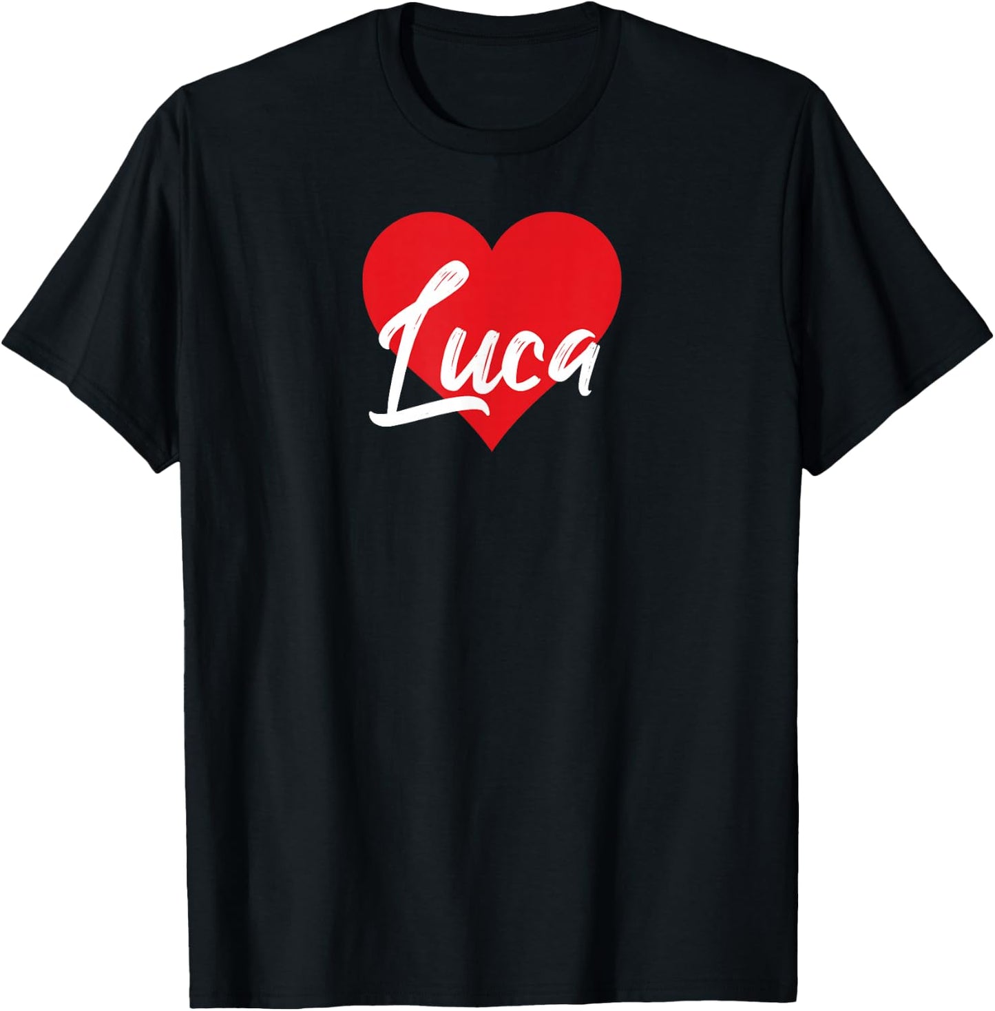 I Love Luca First Name I Heart Named T-Shirt - T-Shirt | Black