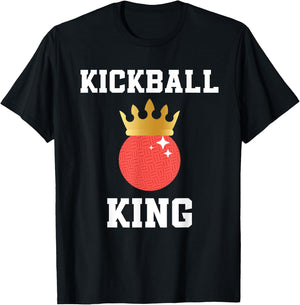 Kickball King Outfit Kickball Player For Boys And Men T-Shirt - T-Shirt | Black