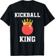 Kickball King Outfit Kickball Player For Boys And Men T-Shirt - T-Shirt | Black