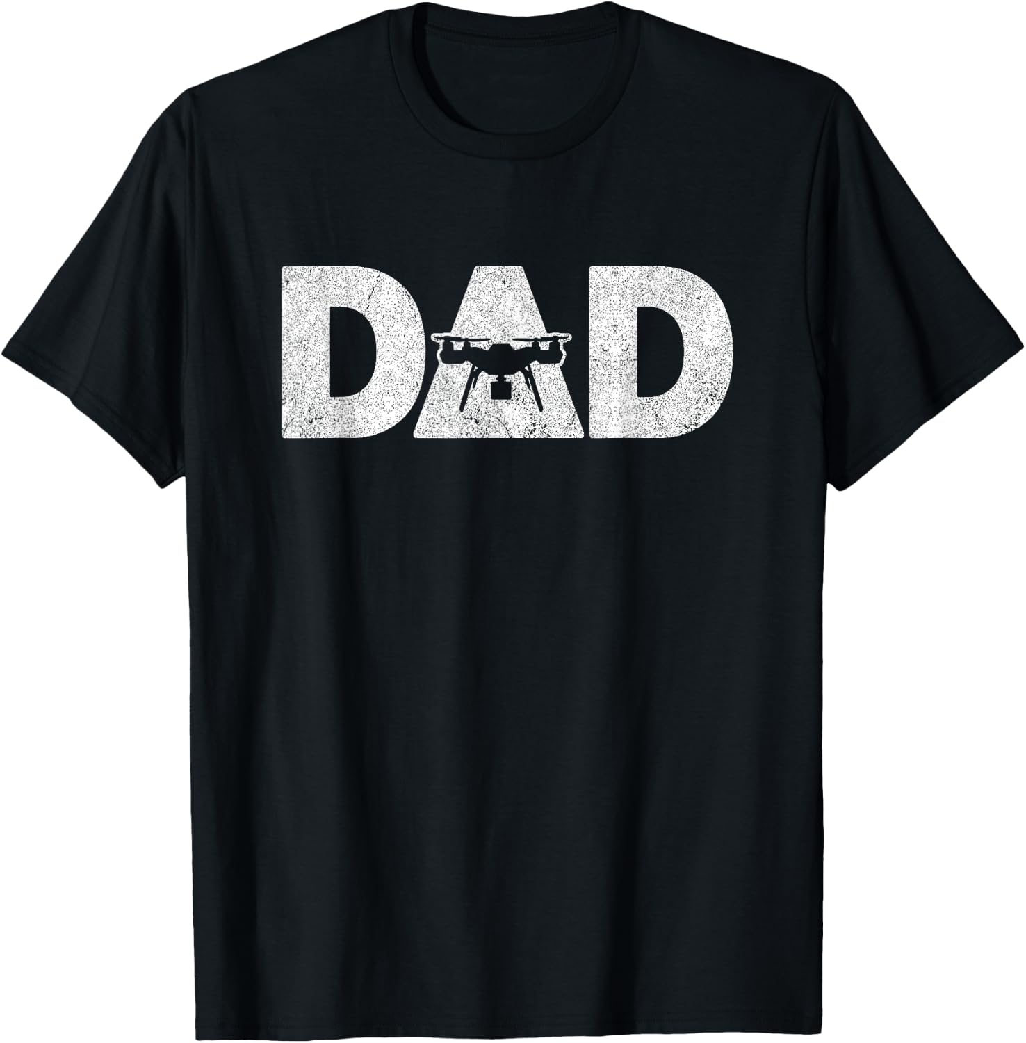 Retro Vintage Funny Dad Drone Pilot T-Shirt - T-Shirt | Black