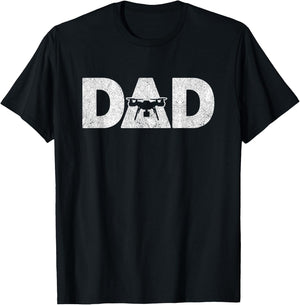 Retro Vintage Funny Dad Drone Pilot T-Shirt - T-Shirt | Black