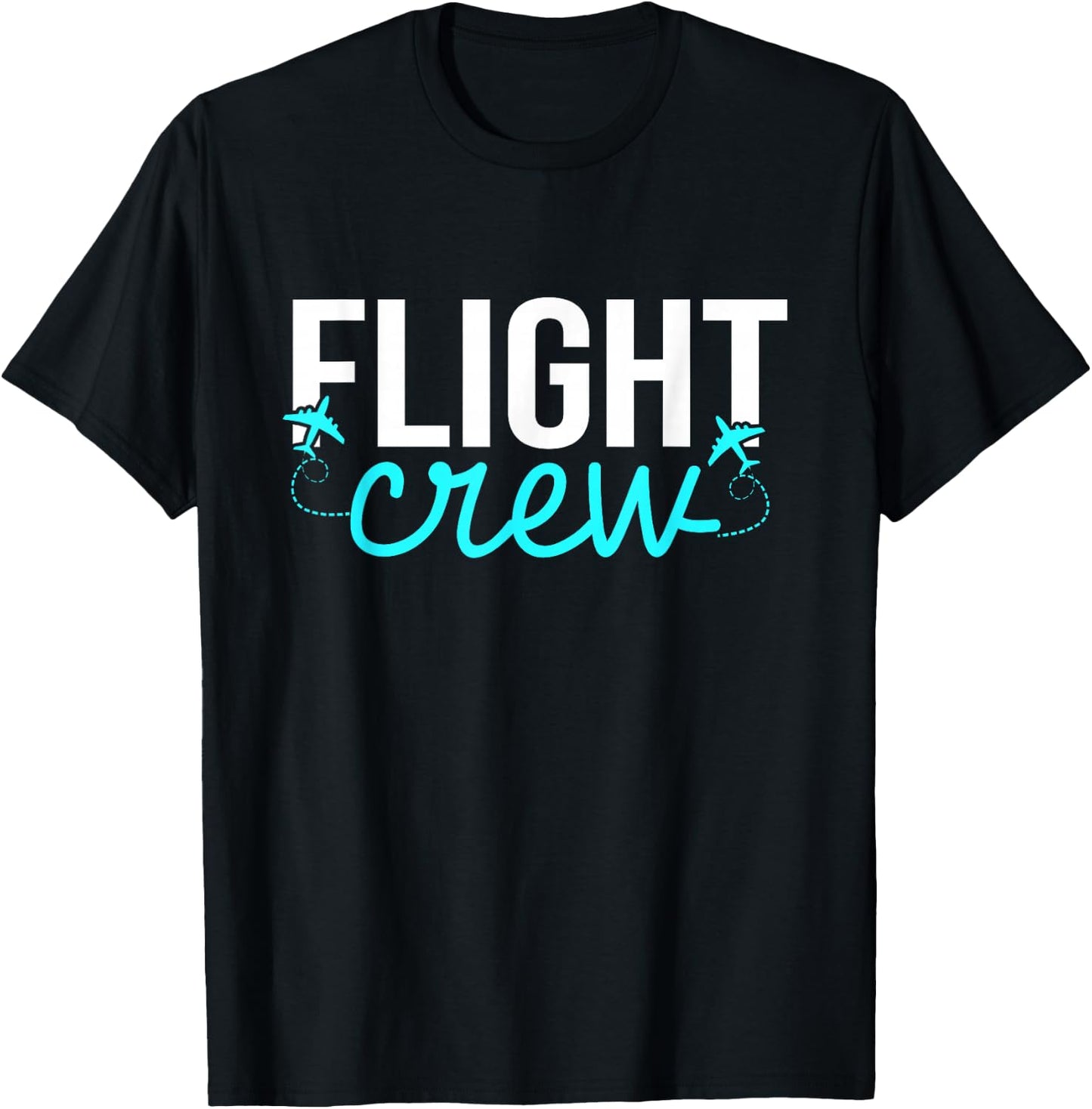 Flight Crew Airplane Attendant Pilot Plane Flight T-Shirt - T-Shirt | Black