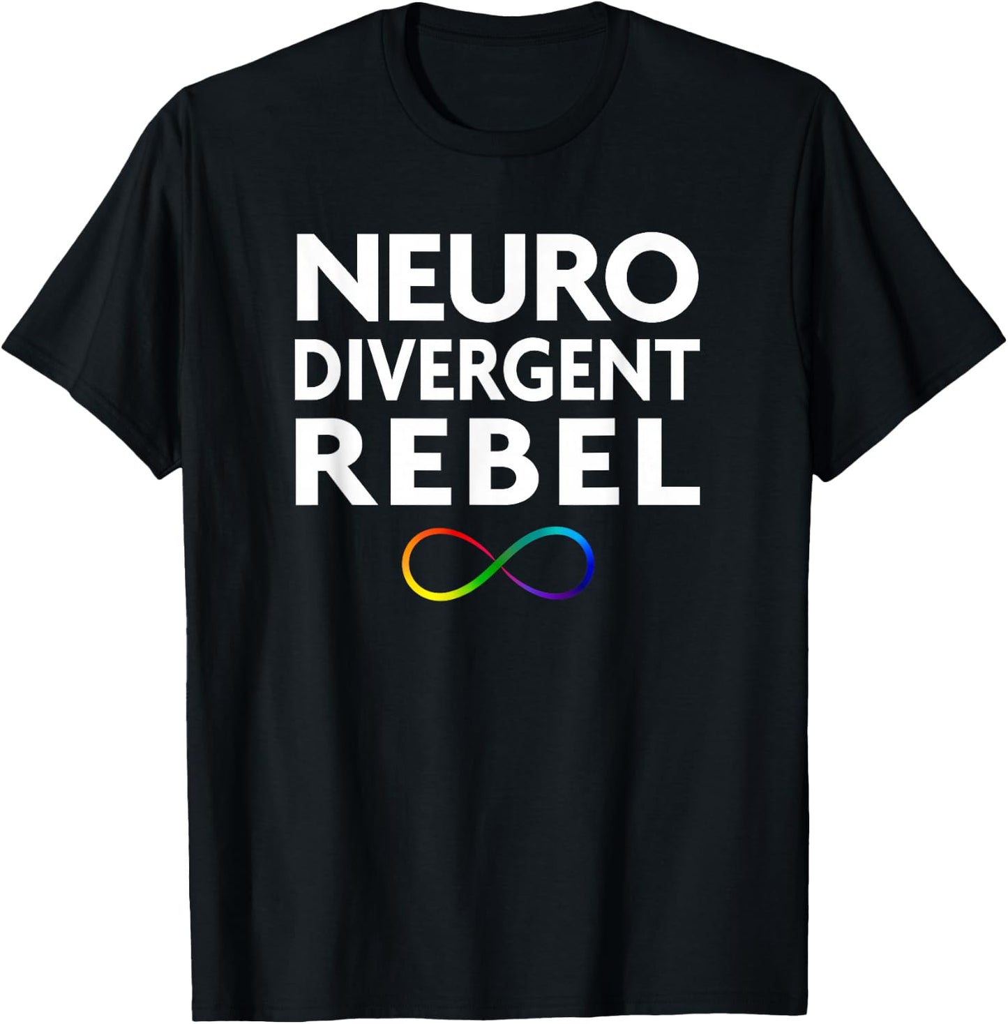 Red Instead Autism Neurodivergent Rebel T-Shirt - T-Shirt | Black