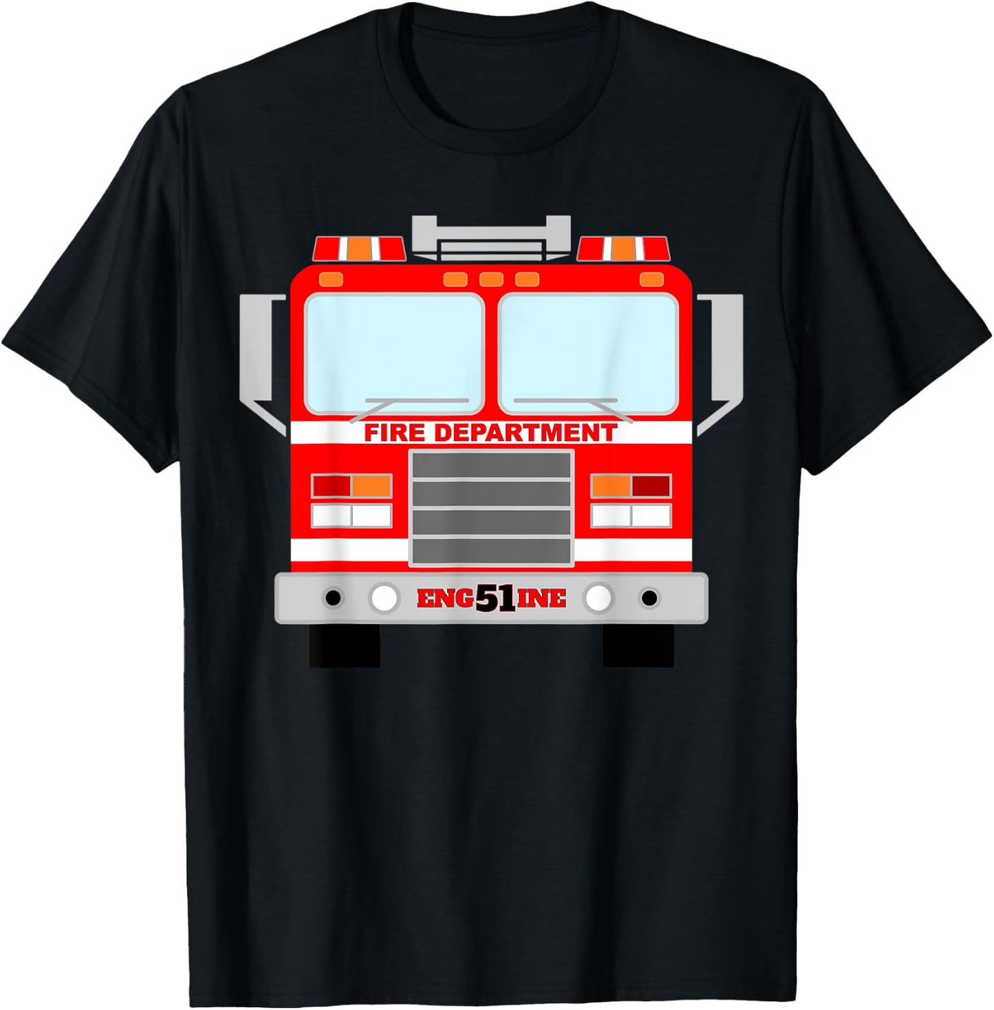 Fire Truck Halloween Costume Pretend I'm a Fire Truck T-Shirt - T-Shirt | Black