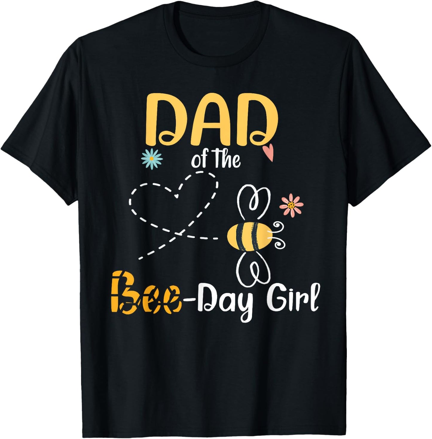 Dad Bee Birthday Party Matching Family T-Shirt - T-Shirt | Black