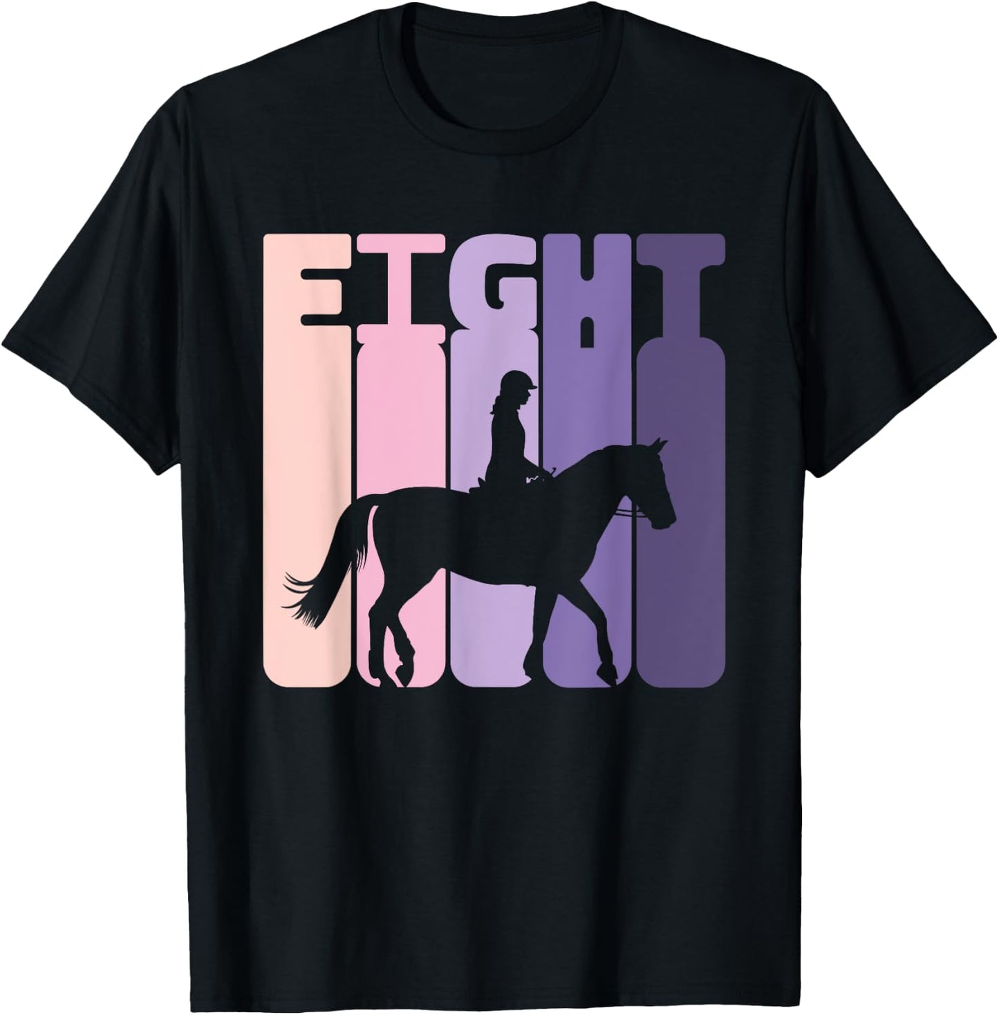 8th Birthday Horse Rider Girl Horse Fan 8 Years Girl T-Shirt - T-Shirt | Black