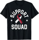 Oral Cancer Support Squad Head And Neck Cancer Awareness T-Shirt - T-Shirt | Black