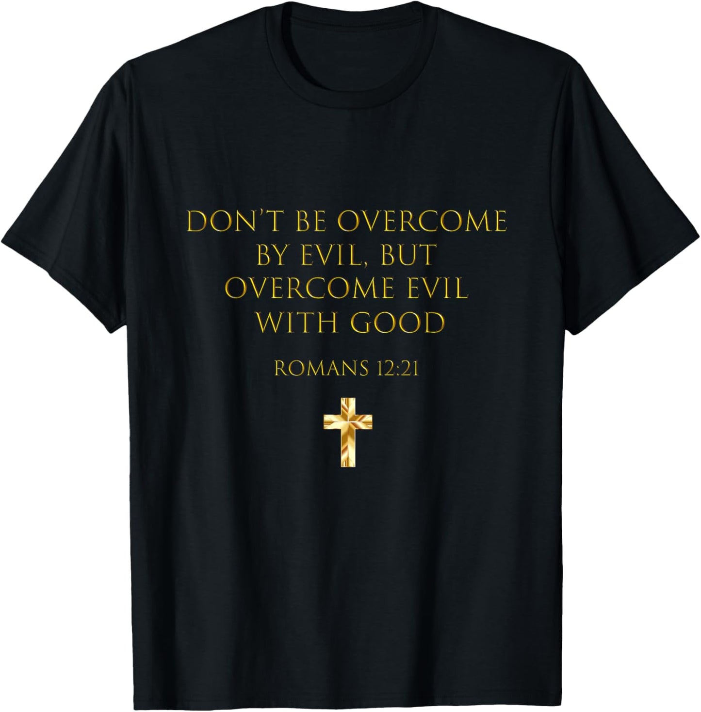 Buffalo Romans 12:21 Overcome Evil With Good T-Shirt - T-Shirt | Black