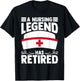 A Nursing Legend Has Retired Nurses T-Shirt - T-Shirt | Black