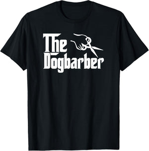 The Dog Barber Grooming Dog Hair Funny Dogbarber T Shirt T-Shirt - T-Shirt | Black