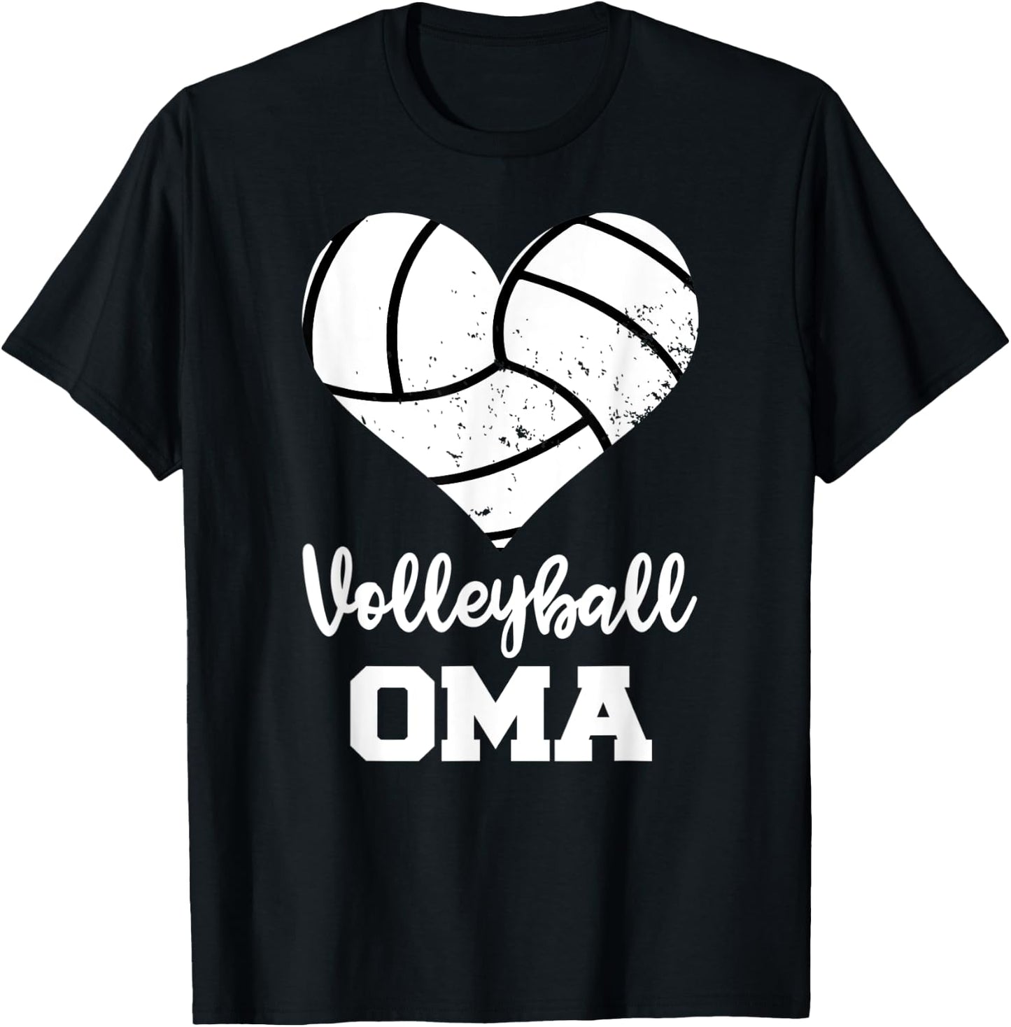 Volleyball Oma Funny Volleyball Player Oma T-Shirt - T-Shirt | Black