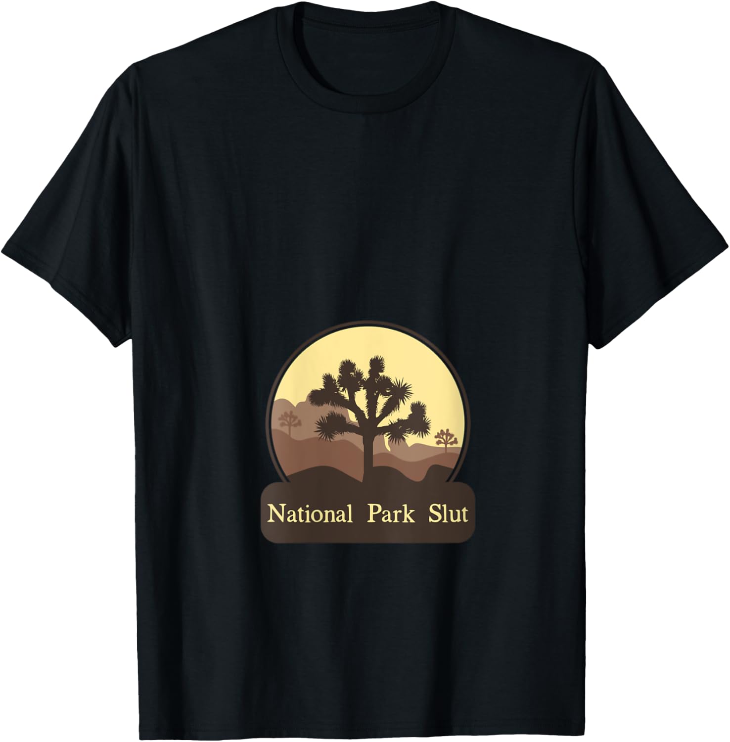 National Park Slut V-Neck T-Shirt - T-Shirt | Black