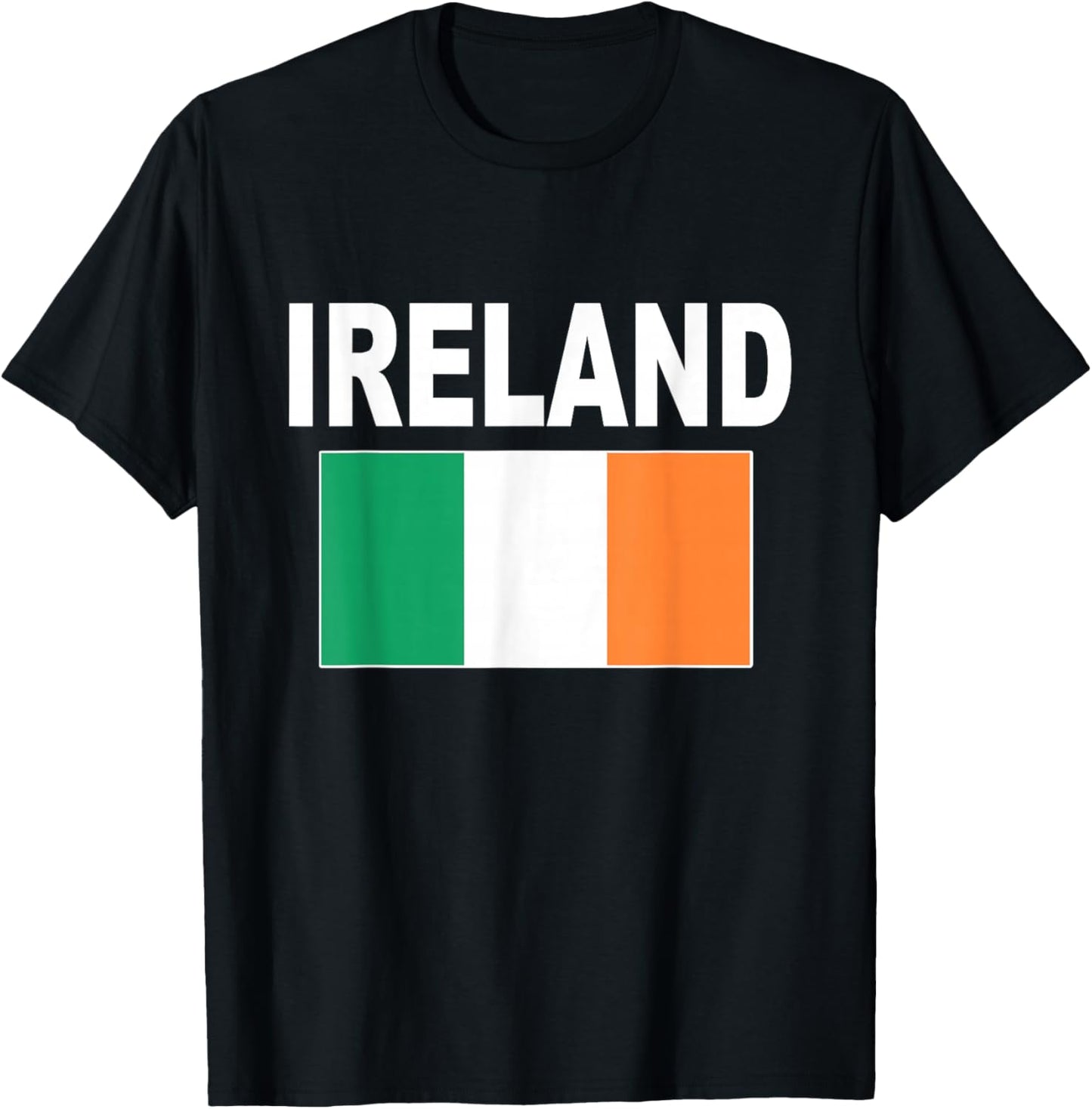 Ireland Flag Cool Men Women Eire Bratach Irish T-Shirt - T-Shirt | Black