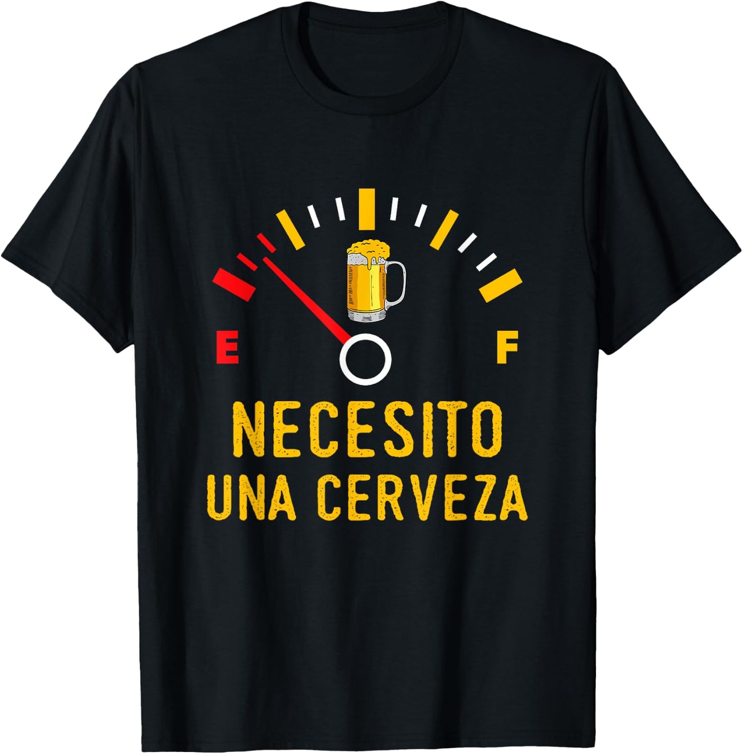 Necesito Una Cerveza Divertido Bebiendo Medidor De Cerveza T-Shirt - T-Shirt | Black