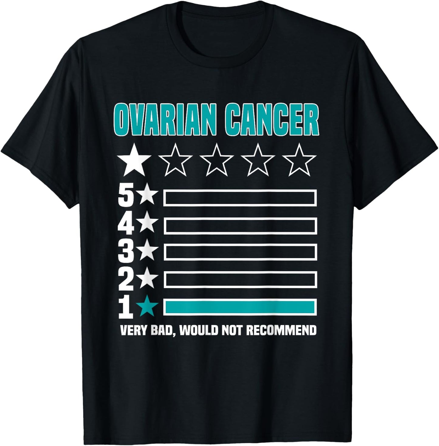 Ovarian Cancer Ovary Women Mother's Day T-Shirt - T-Shirt | Black