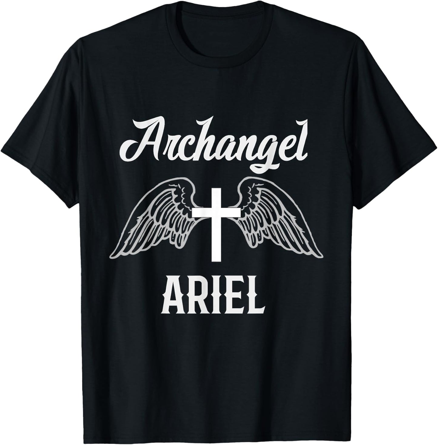 Saint Ariel the Archangel Traditional Catholic Prayer T-Shirt - T-Shirt | Black