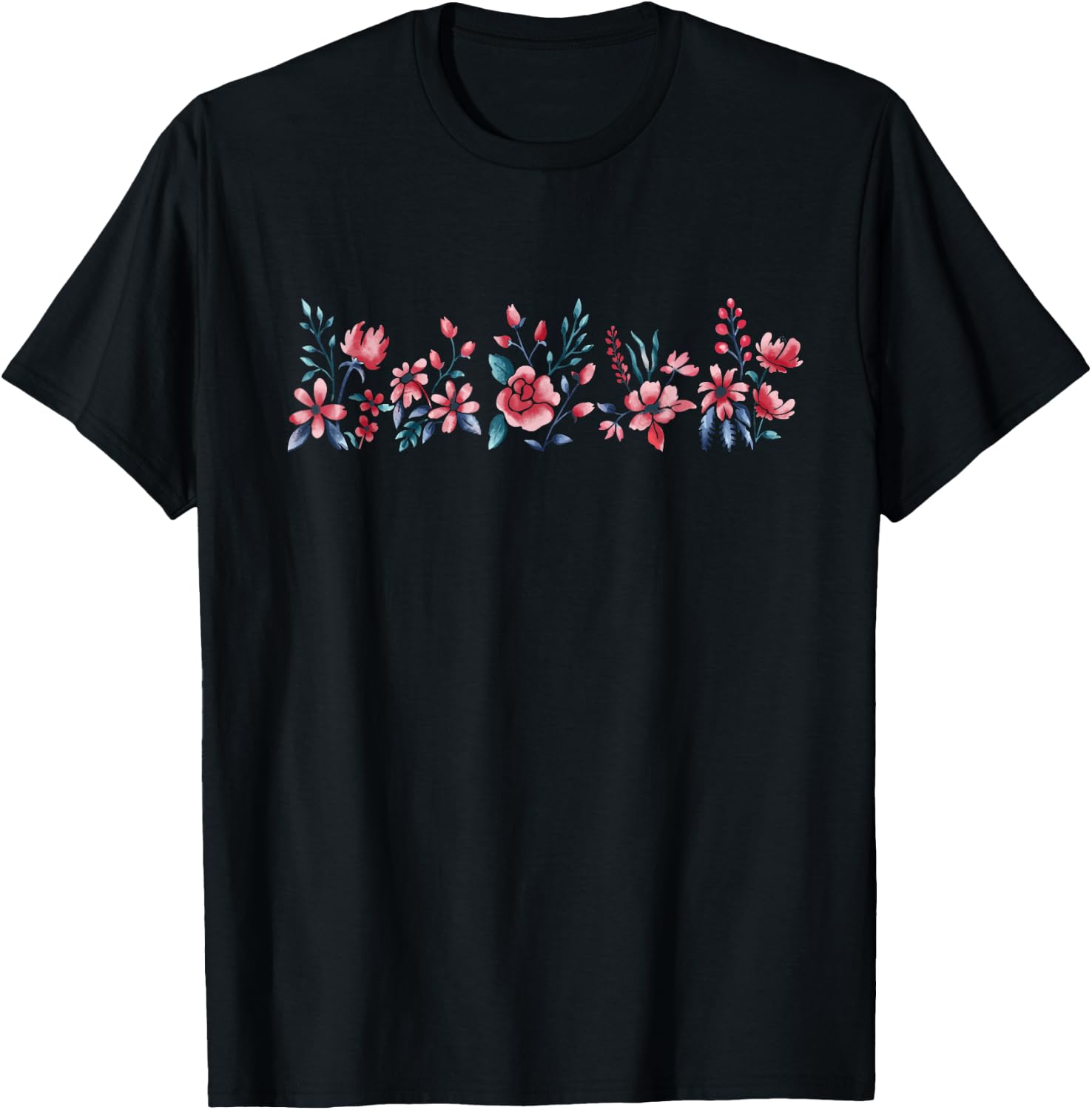 Vintage Inspired Botanical Flower Gardener Naturalist Flower T-Shirt - T-Shirt | Black