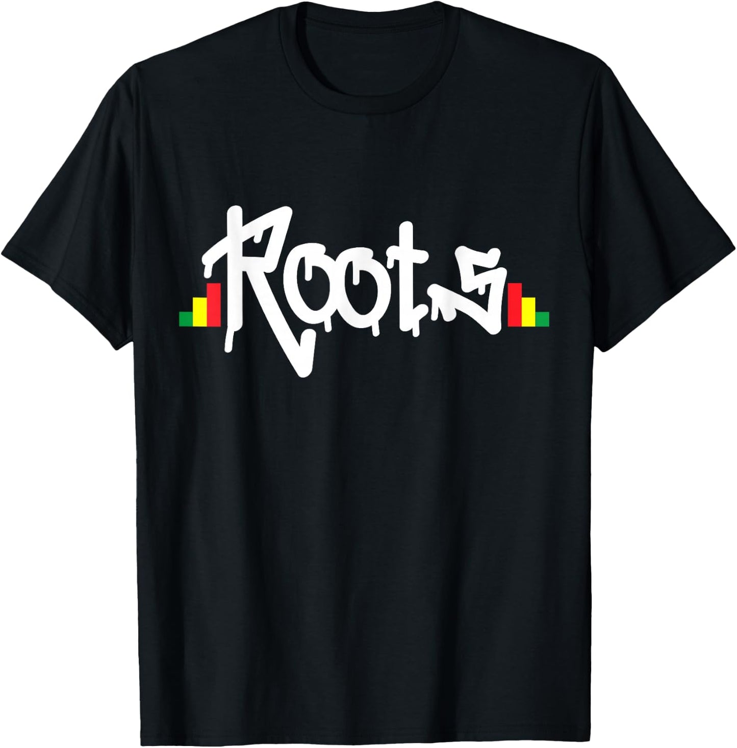 Reggae Roots Rasta Rastafari Grafitti Hip Hop Dub DnB Jungle T-Shirt - T-Shirt | Black