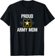 Proud Army Mom T-Shirt - T-Shirt | Black