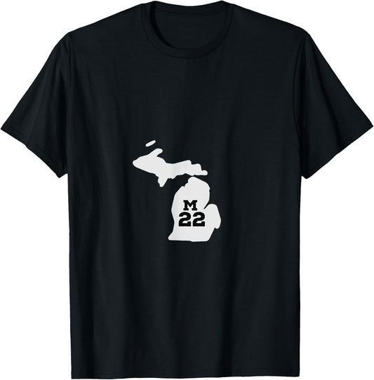 Michigan M22 route T-Shirt - T-Shirt | Black