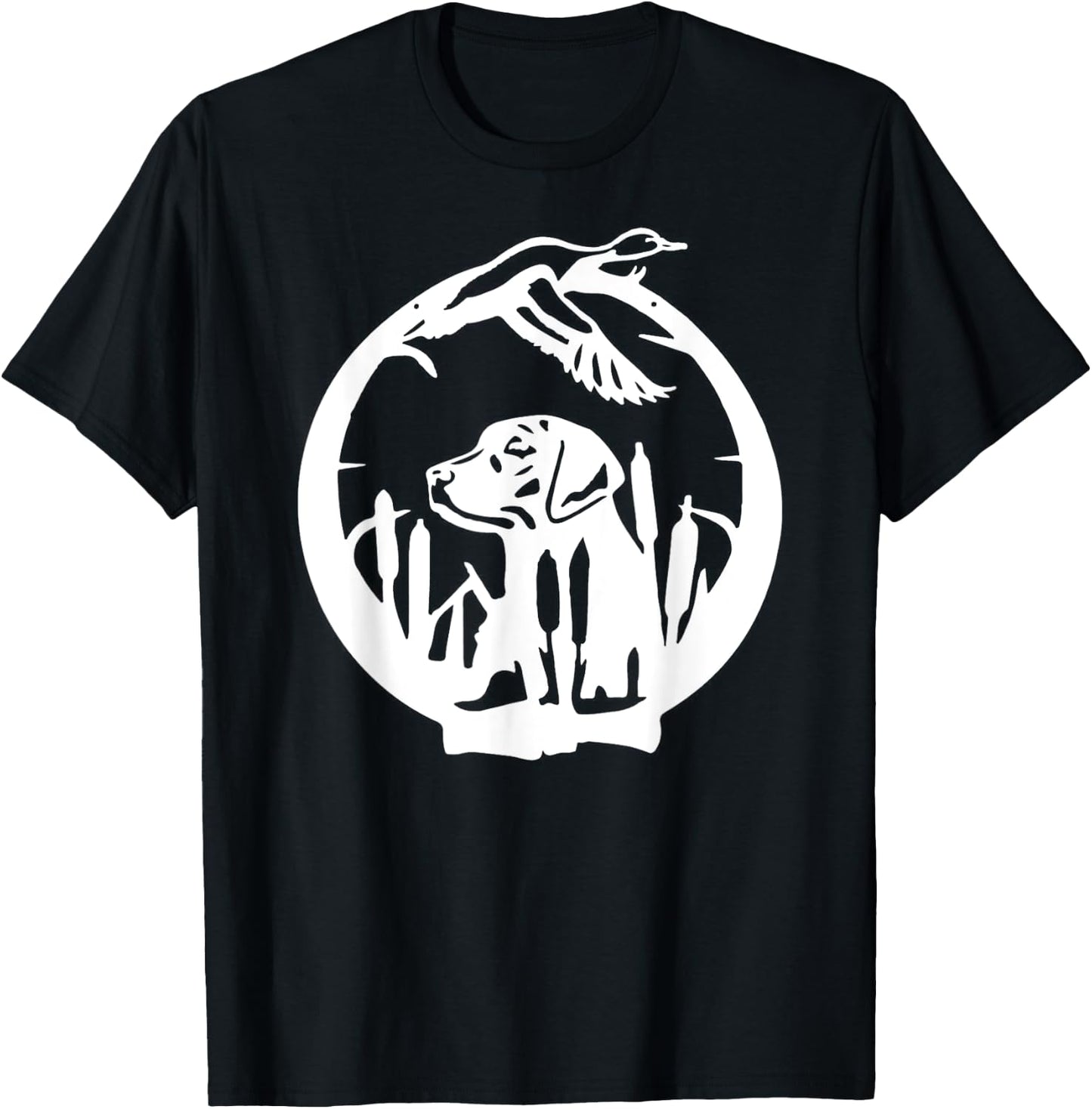 Duck Hunting Labrador Retriever Waterfowl Hunter Black Lab T-Shirt - T-Shirt | Black
