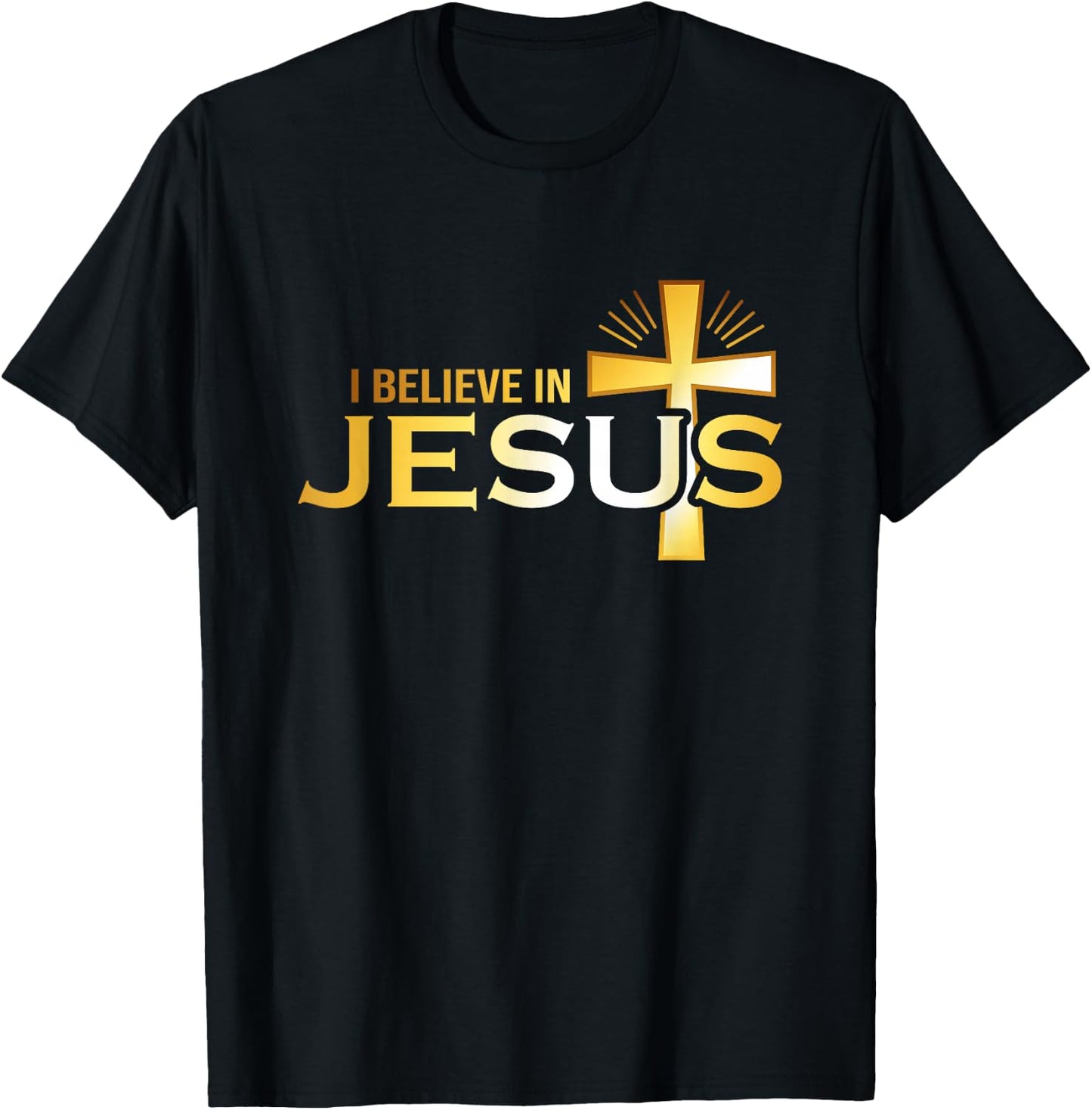 I Believe in Jesus - Christian Gift T-Shirt - T-Shirt | Black