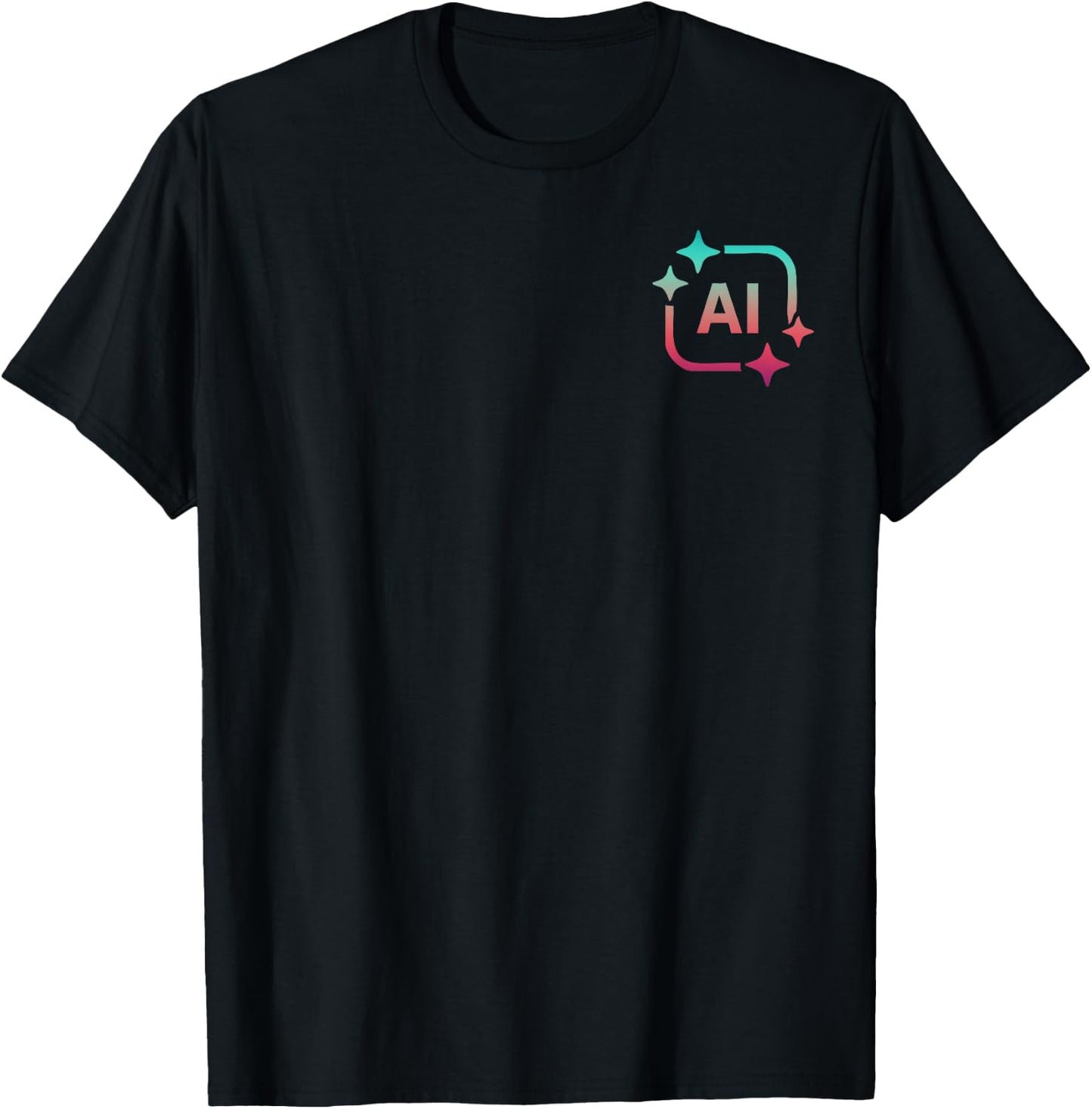 Artificial Intelligence Art Computer Science AI Tech Geek T-Shirt - T-Shirt | Black