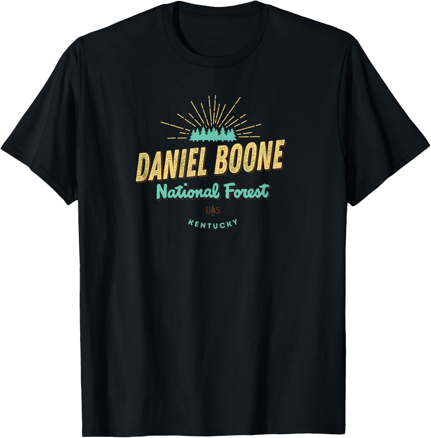 Daniel Boone National Forest Kentucky Shirt T-Shirt - T-Shirt | Black