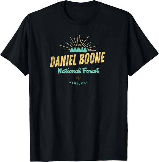 Daniel Boone National Forest Kentucky Shirt T-Shirt - T-Shirt | Black