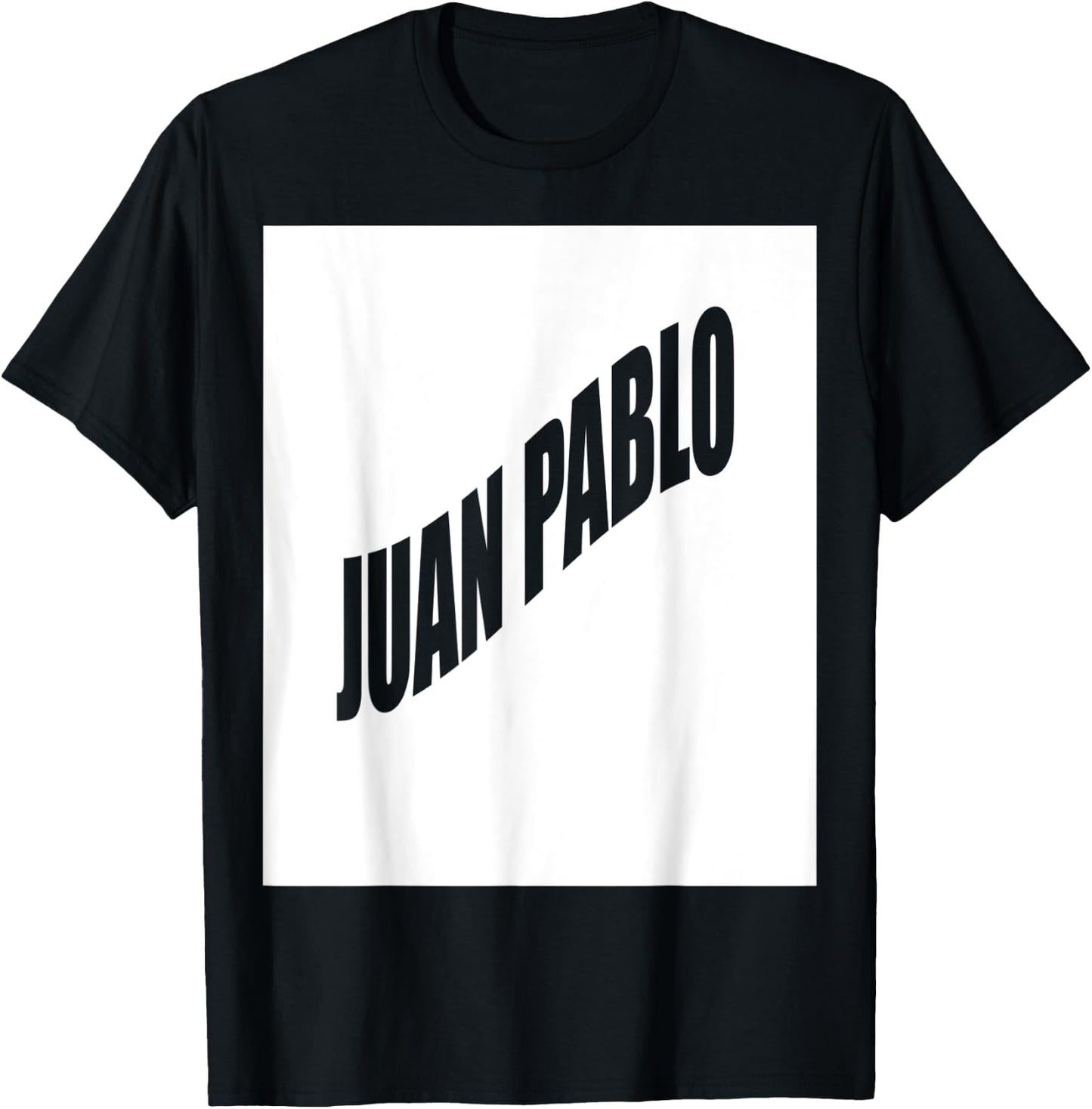 Juan Pablo Family Reunion Last Name Team Funny Custom T-Shirt - T-Shirt | Black