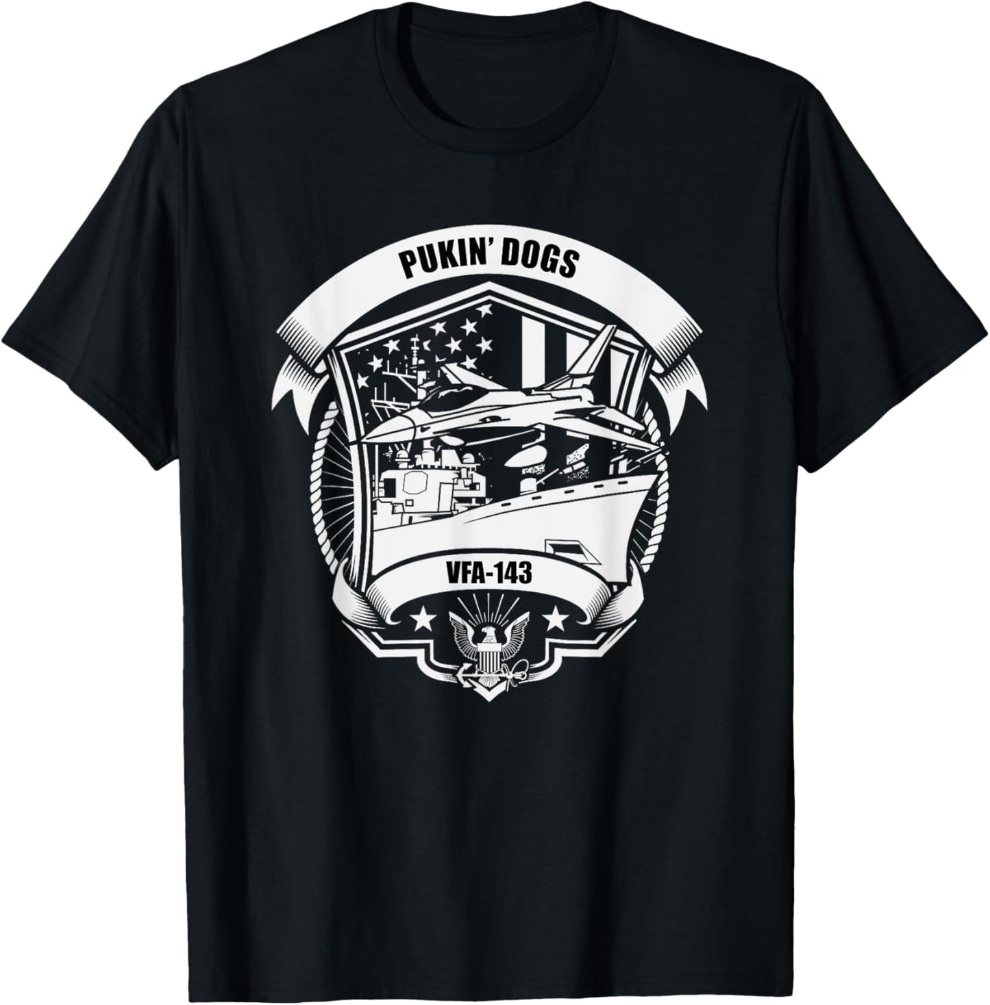 VFA-143 Pukin' Dogs T-Shirt - T-Shirt | Black