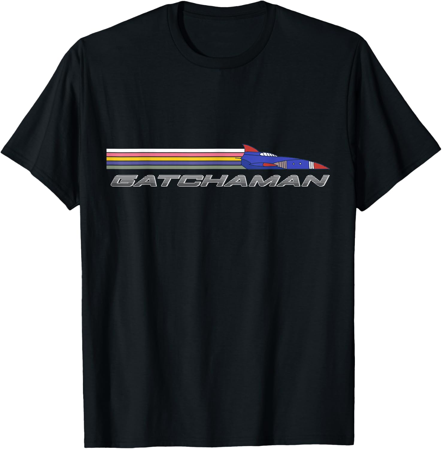 Battle of the planets Ship Gatchaman G Force Phoenix T-Shirt - T-Shirt | Black
