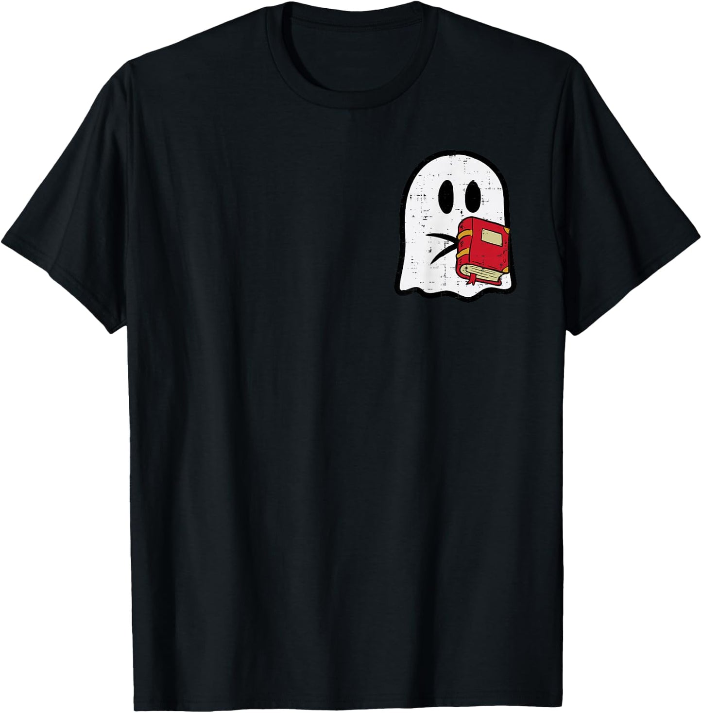 Ghost Read Reading Librarian Book Halloween Men Women Kids T-Shirt - T-Shirt | Black
