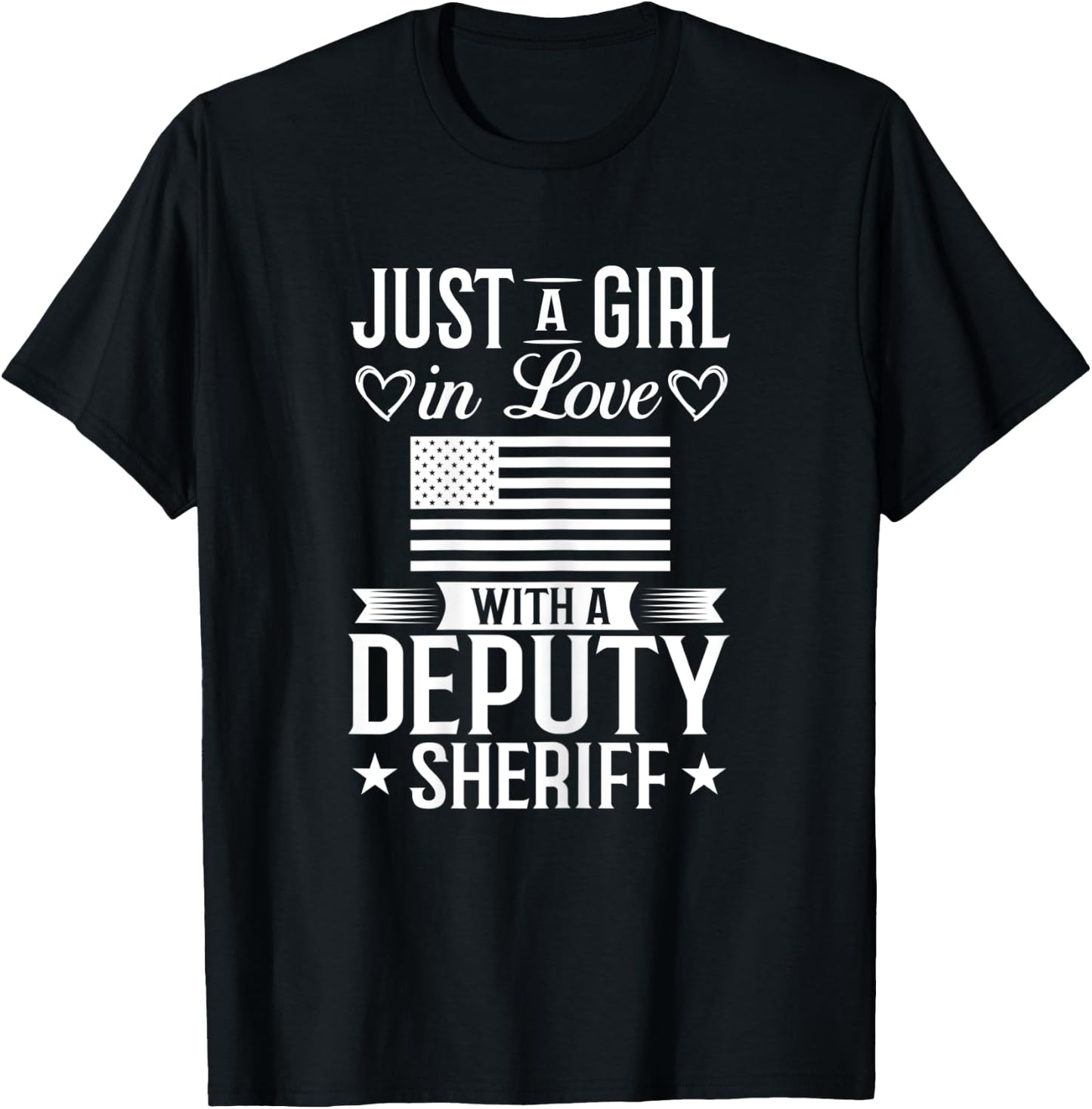 Deputy Sheriff Wife Police Chief Sheriff's Officer T-Shirt - T-Shirt | Black