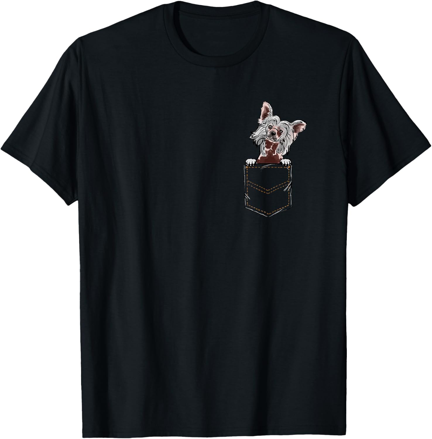 Chinese Crested Chinese Crested Dog Puppy Women Kids T-Shirt - T-Shirt | Black