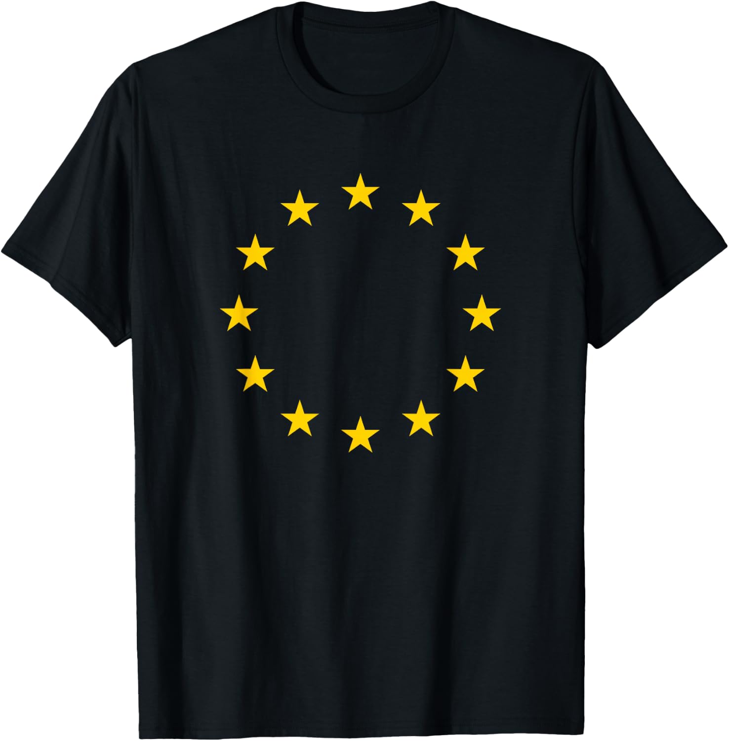 European Union Flag Europe EU Travel Anti Brexit Peace T-Shirt - T-Shirt | Black