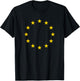 European Union Flag Europe EU Travel Anti Brexit Peace T-Shirt - T-Shirt | Black