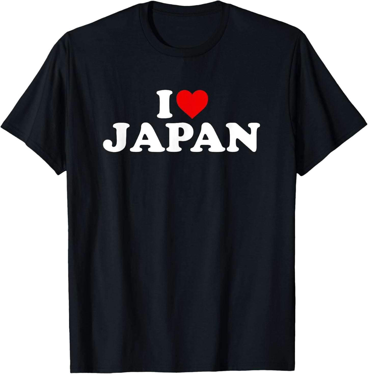 I Love Japan - Heart T-Shirt - T-Shirt | Black
