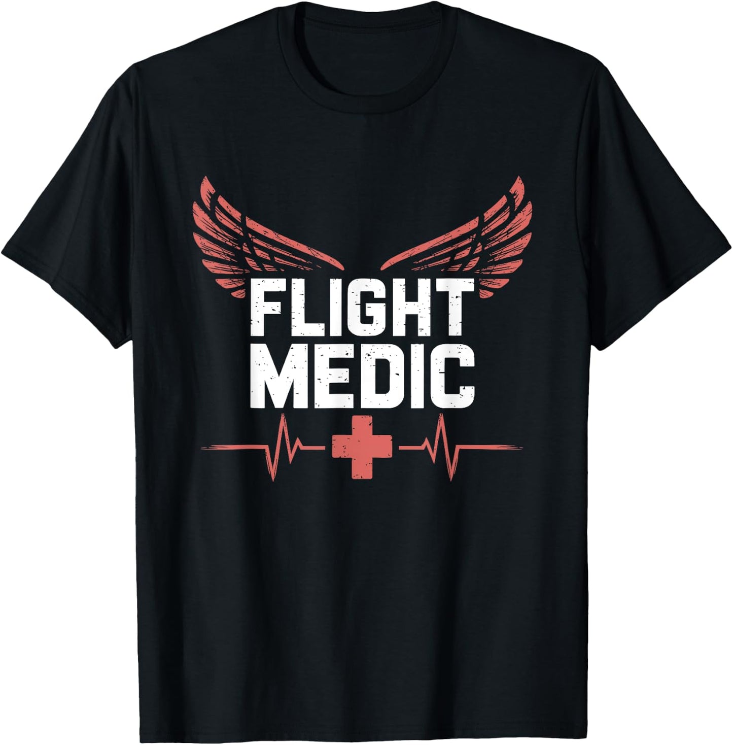 Flight Medic, Helicopter Nurse Response EMT Paramedic T-Shirt - T-Shirt | Black