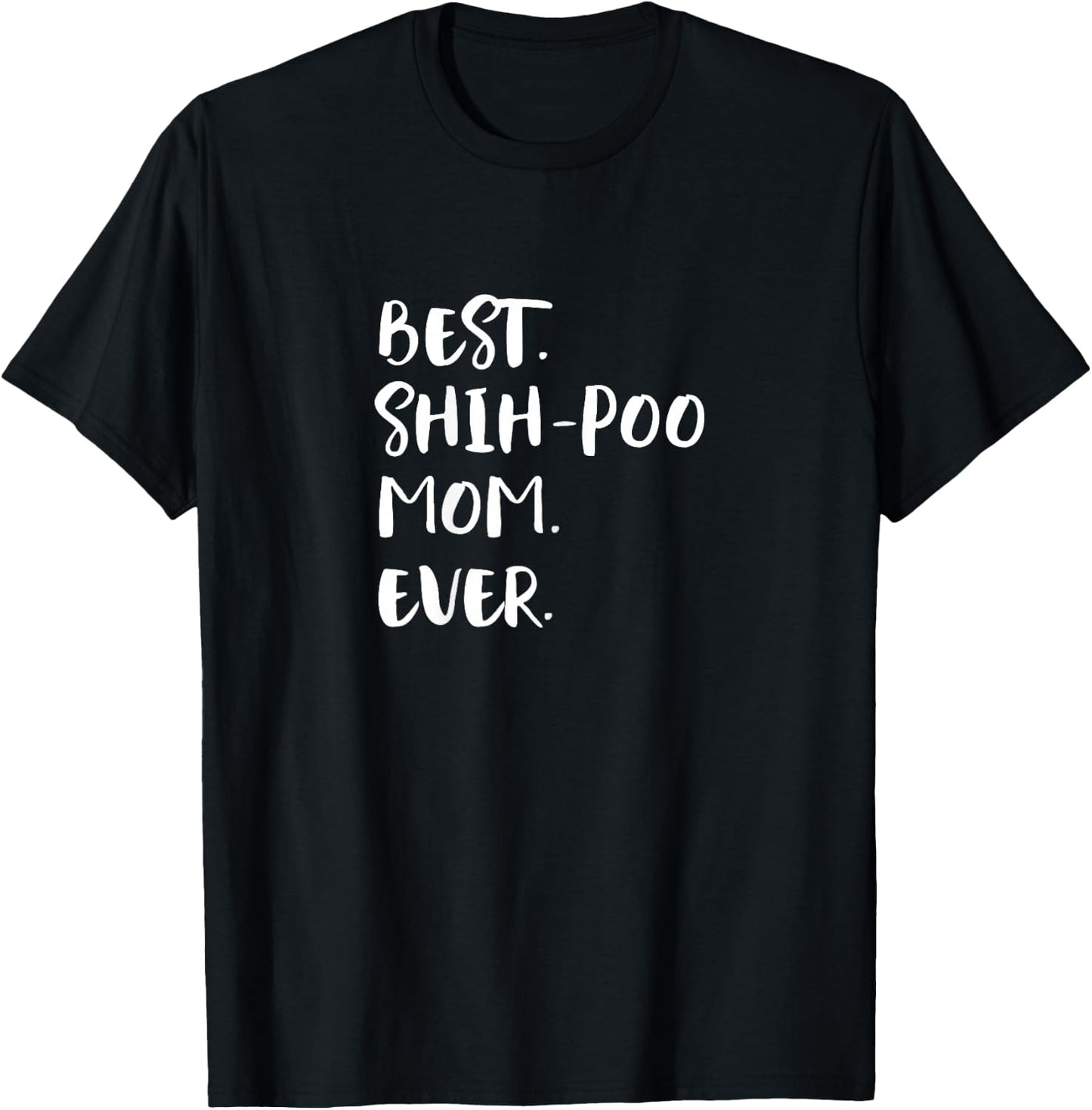 Shih-Poos Shih Tzu Poodle Mix Best Shih-Poo Mom Ever Shihpoo T-Shirt - T-Shirt | Black