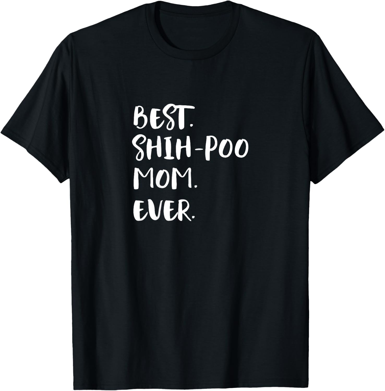 Shih-Poos Shih Tzu Poodle Mix Best Shih-Poo Mom Ever Shihpoo T-Shirt - T-Shirt | Black
