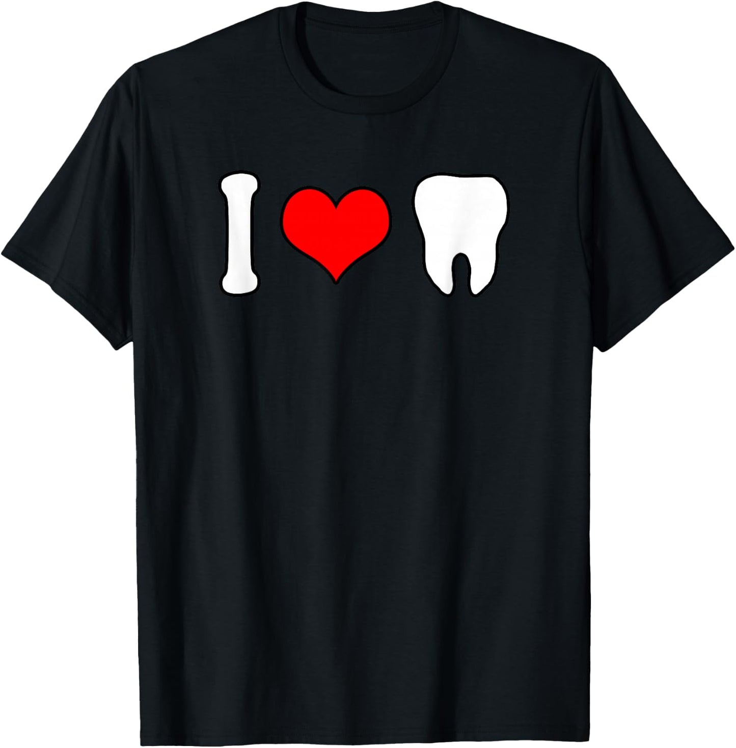 I Love Teeth Dentist Costume T-Shirt - T-Shirt | Black