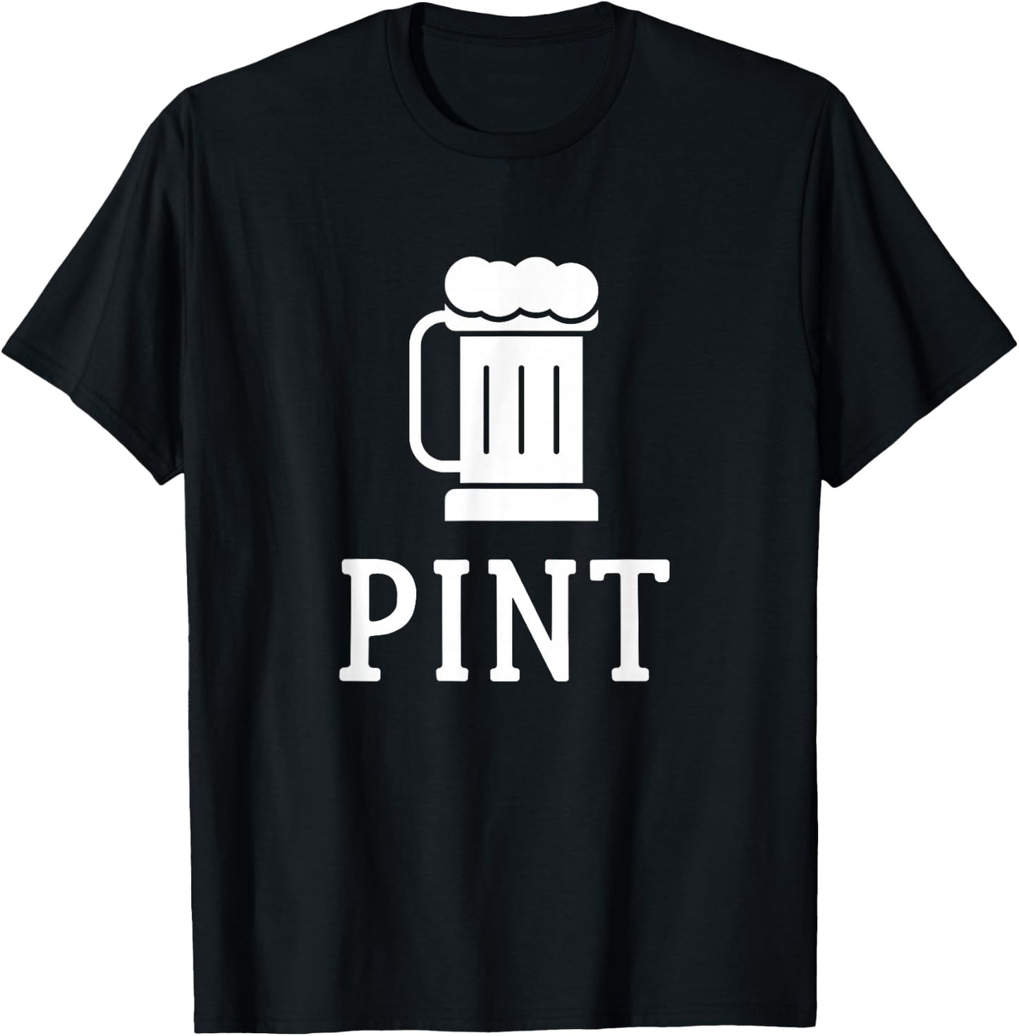 Pint Half Pint Matching Shirts Beer Glass Father's Day Gift T-Shirt - T-Shirt | Black