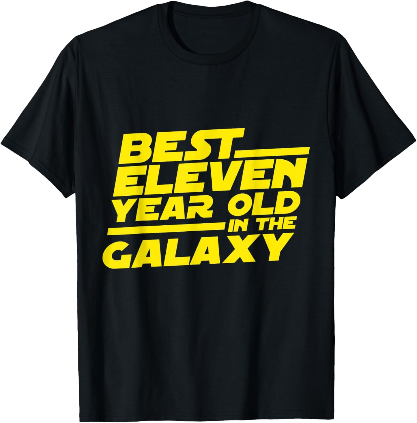 11 Year Old 11th Birthday Party Best In The Galaxy Boys Girl T-Shirt - T-Shirt | Black
