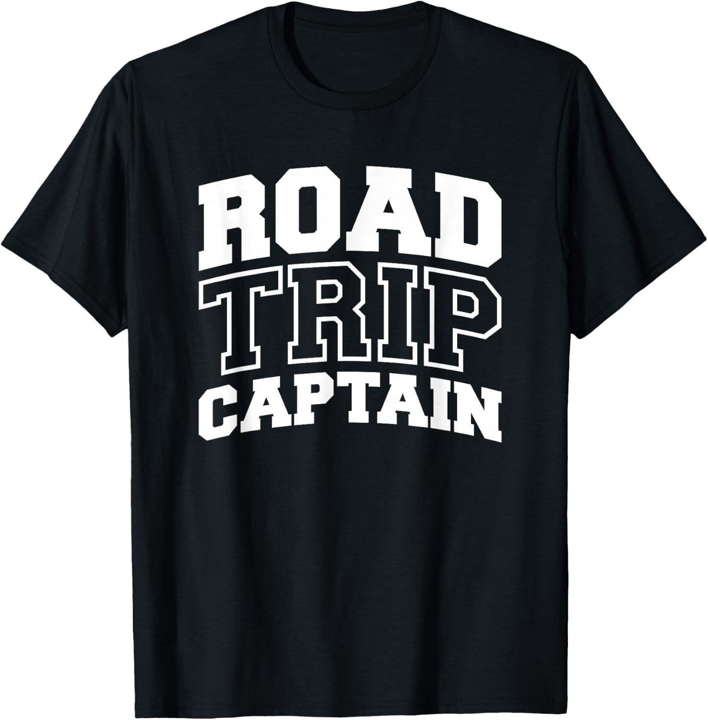 Road Trip Captain Camper Motorhome Trailer Camping T-Shirt - T-Shirt | Black