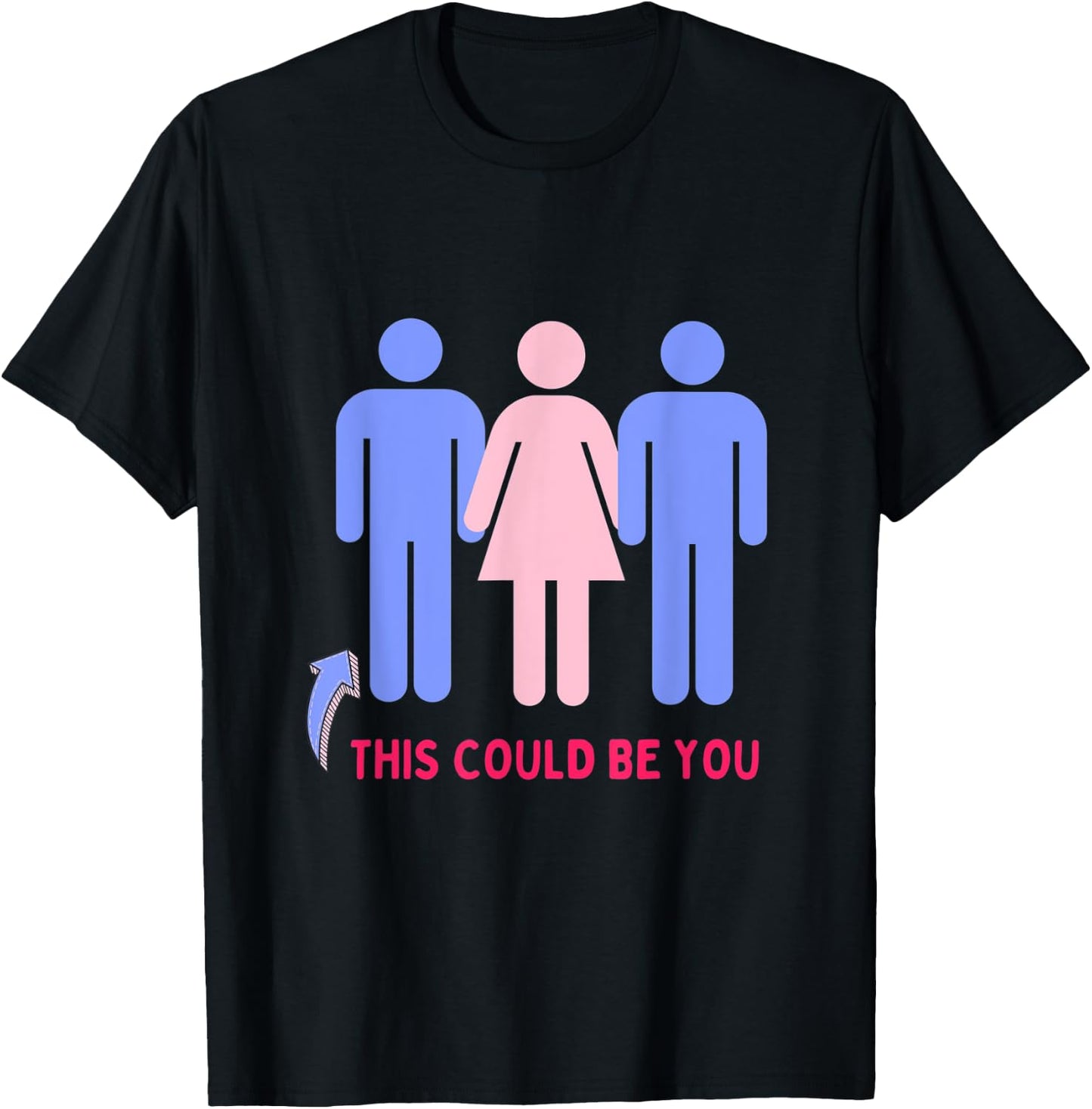 THIS COULD BE YOU Threesome Swingers T-Shirt - T-Shirt | Black