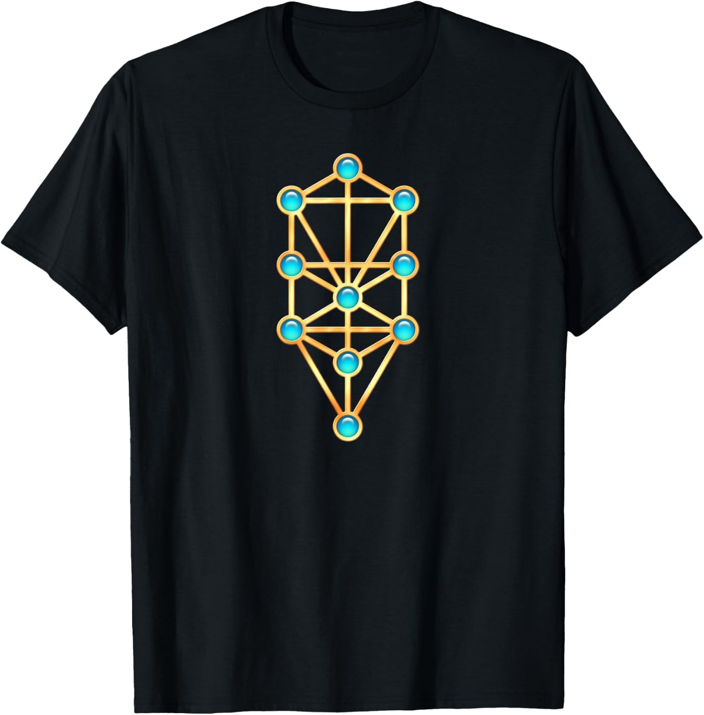 Tree of Life Sephiroth Mysticism Magic Esotericism Kabbalah T-Shirt - T-Shirt | Black