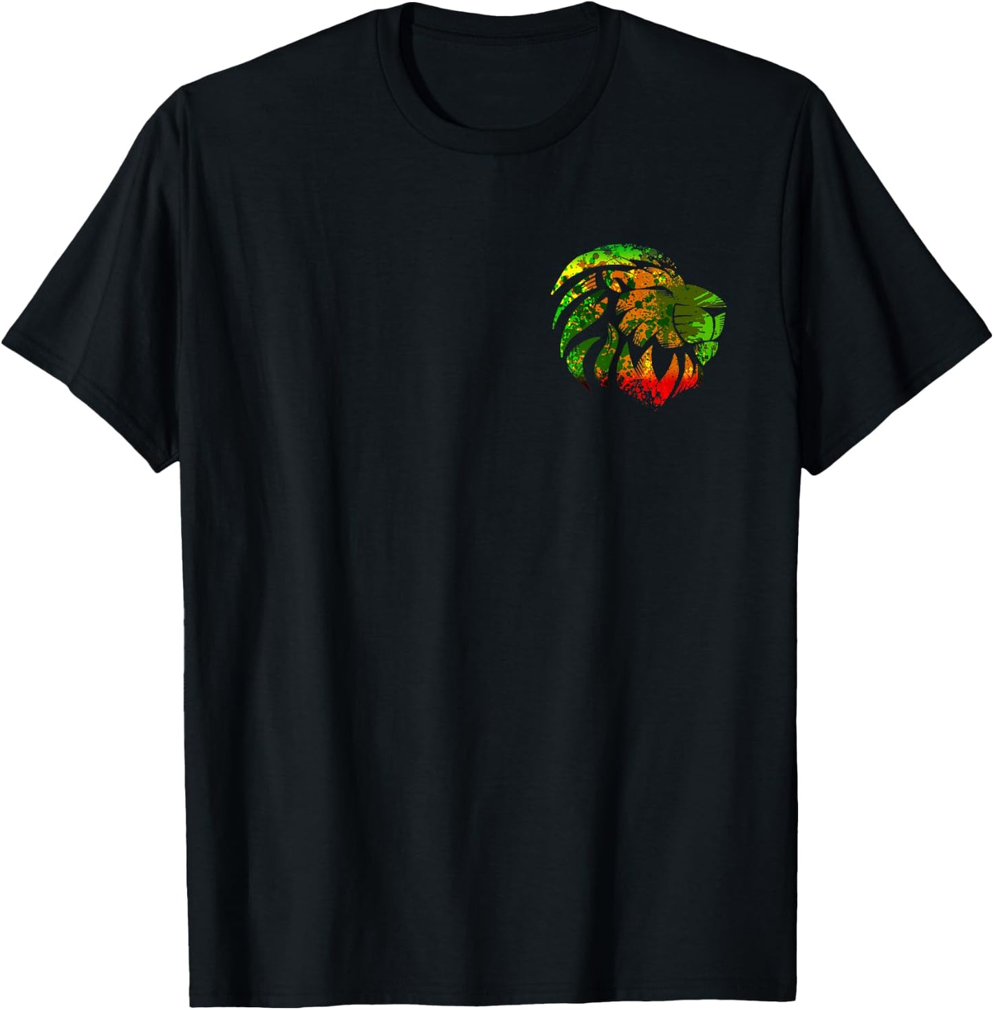 Rasta Reggae Lion Rastafari Reggae Peace Reggaeton Jamaica T-Shirt - T-Shirt | Black