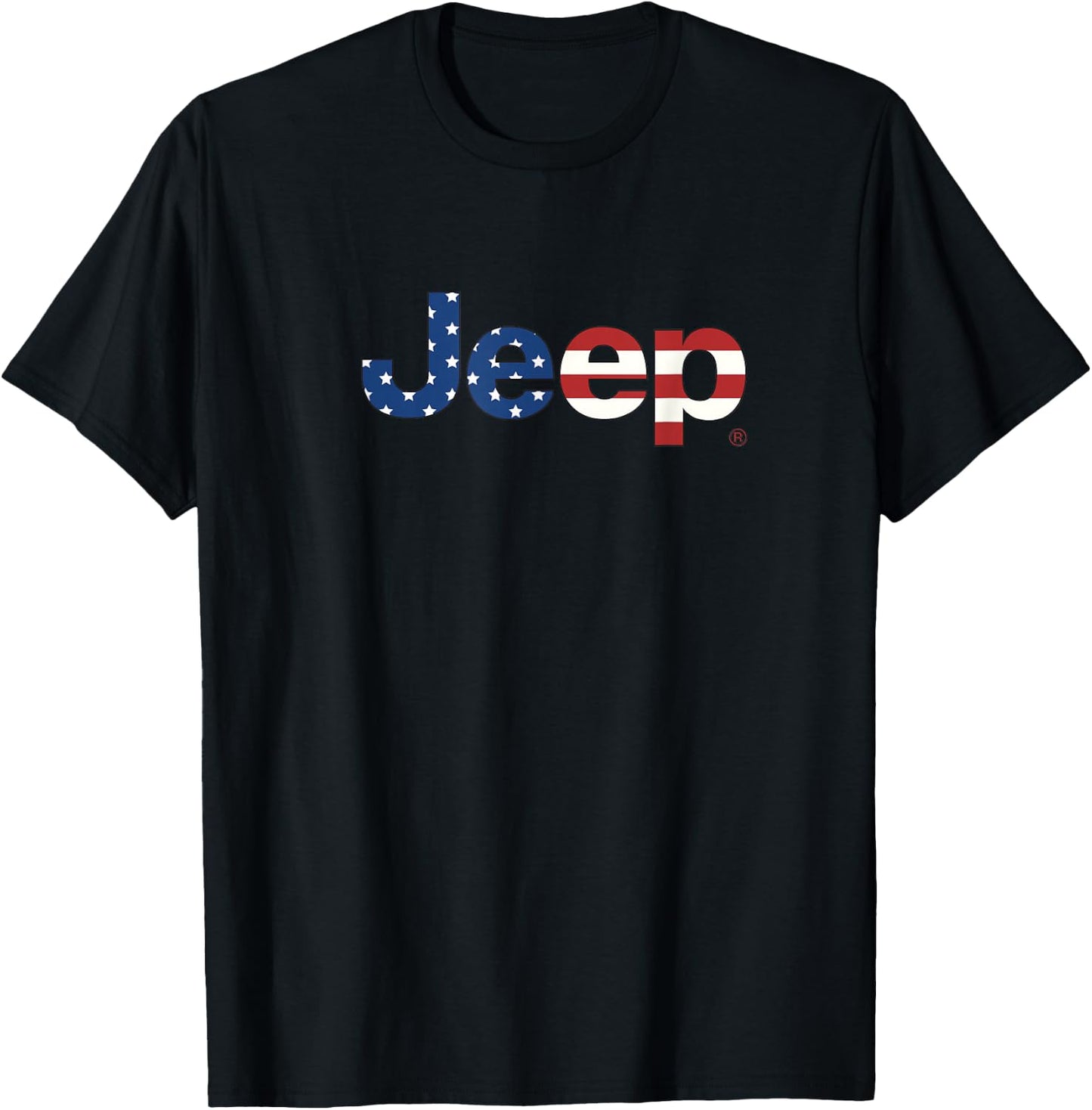 Jeep Flag Wordmark Logo T-Shirt - T-Shirt | Black